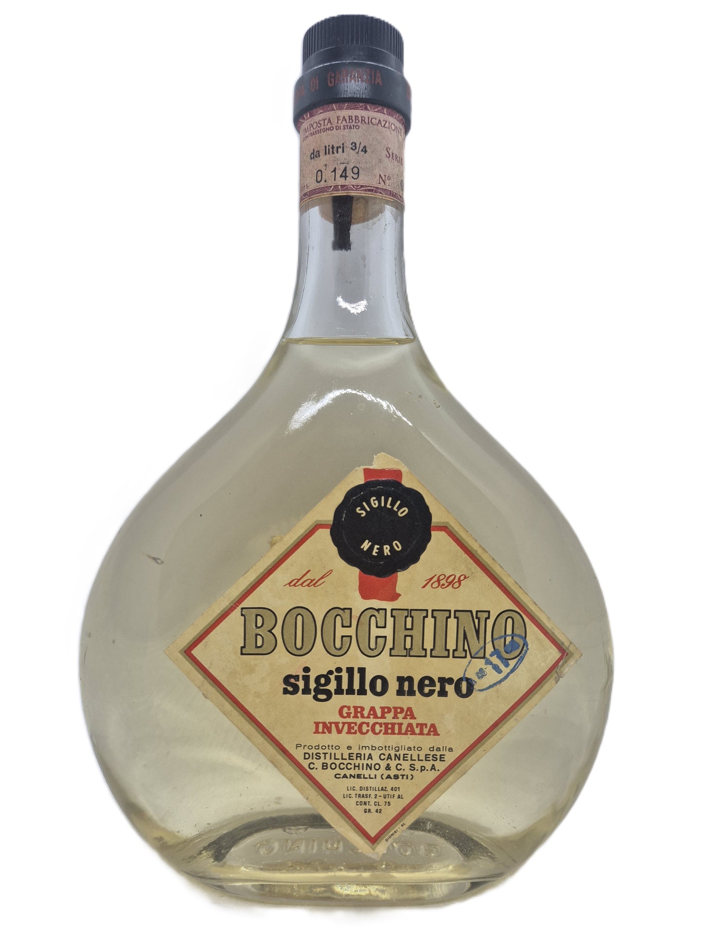 Grappa invecchiata Sigillo Nero Bocchino