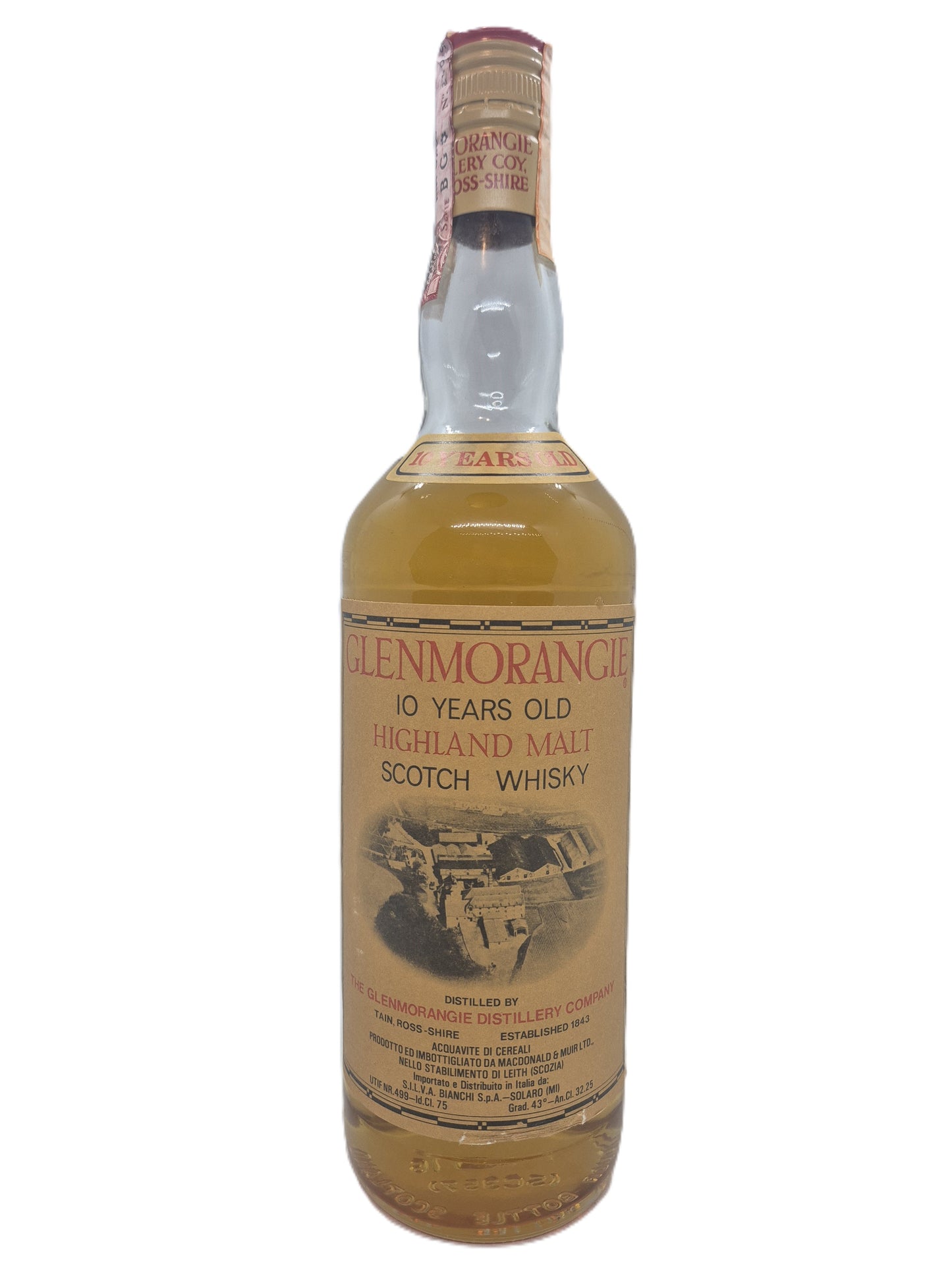 Glenmorangie 10 years old highland malt scotch whisky