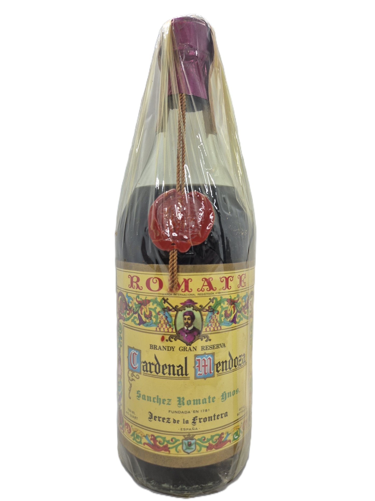 Cardenal Mendoza Brandy Gran Reserva Romate Jerez de la Frontera