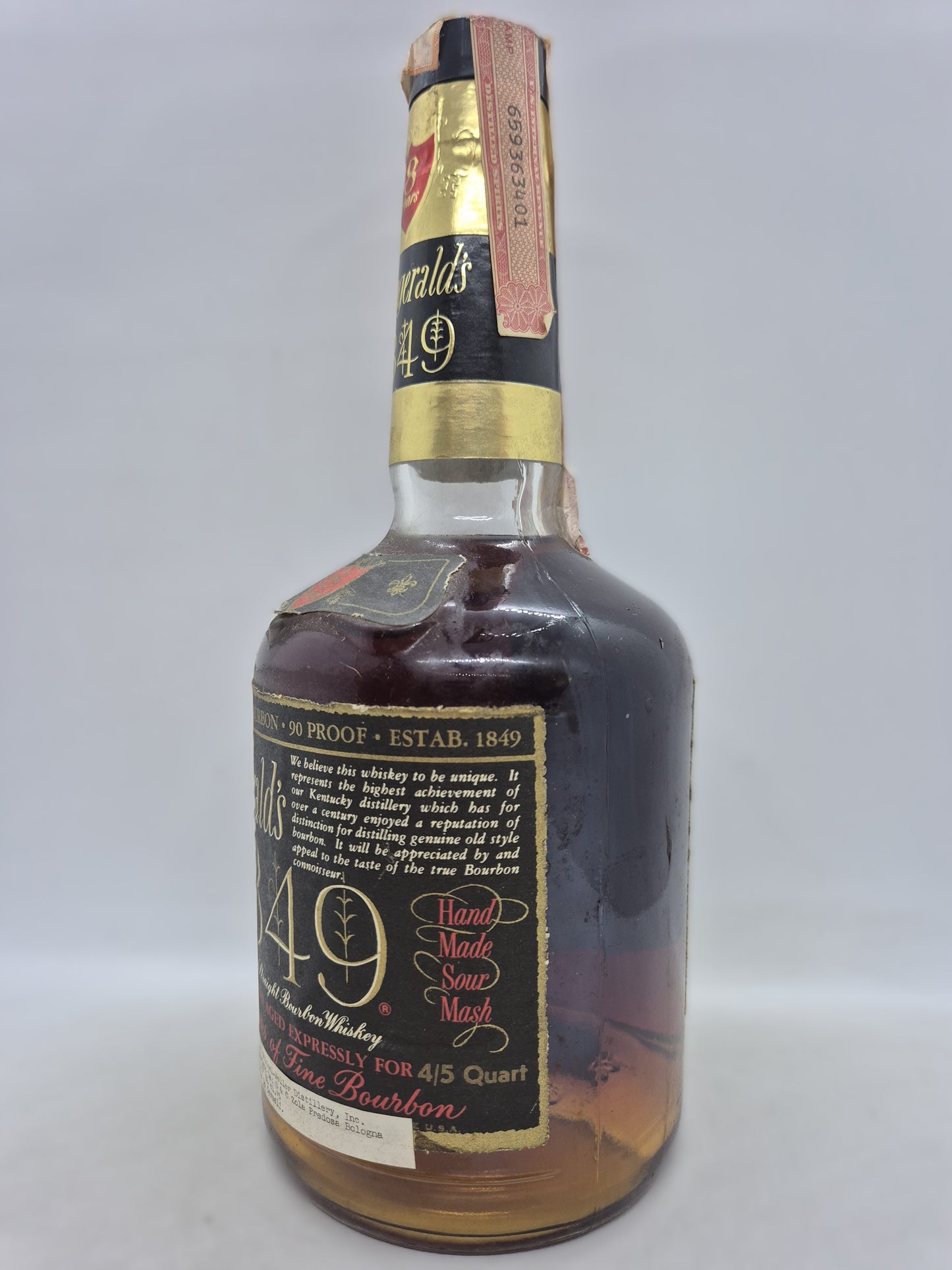 Old Fitzgerlad's 1849 8 years old Kentucky straight Bourbon whiskey