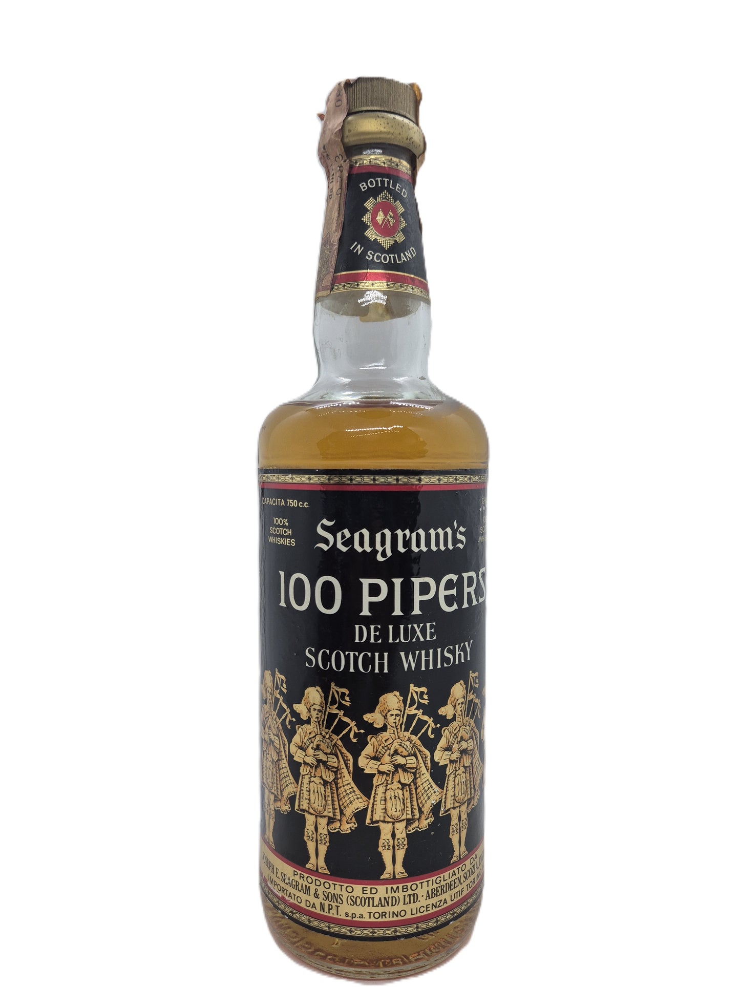 100 Pipers de luxe scotch whisky