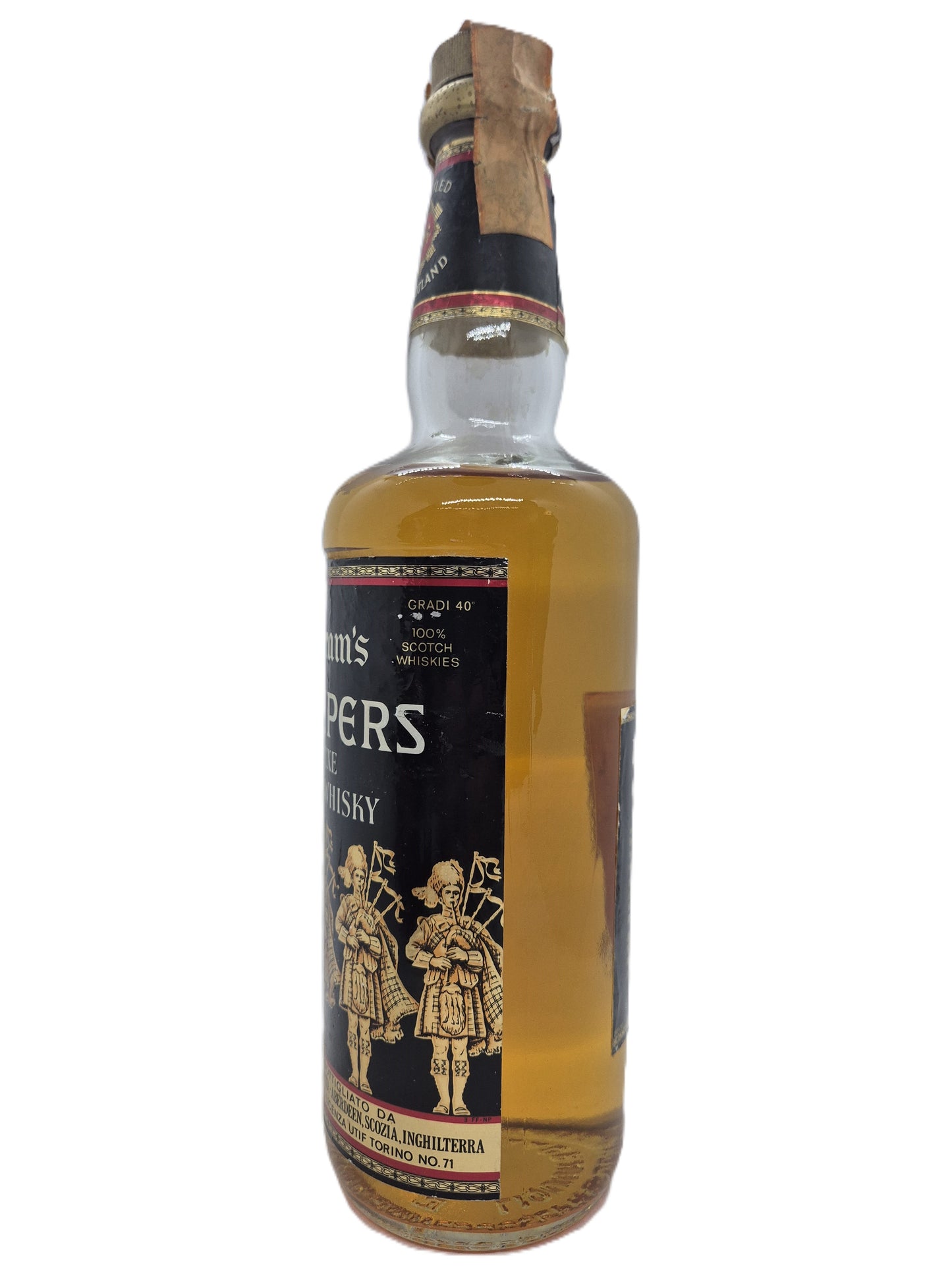 100 Pipers de luxe scotch whisky