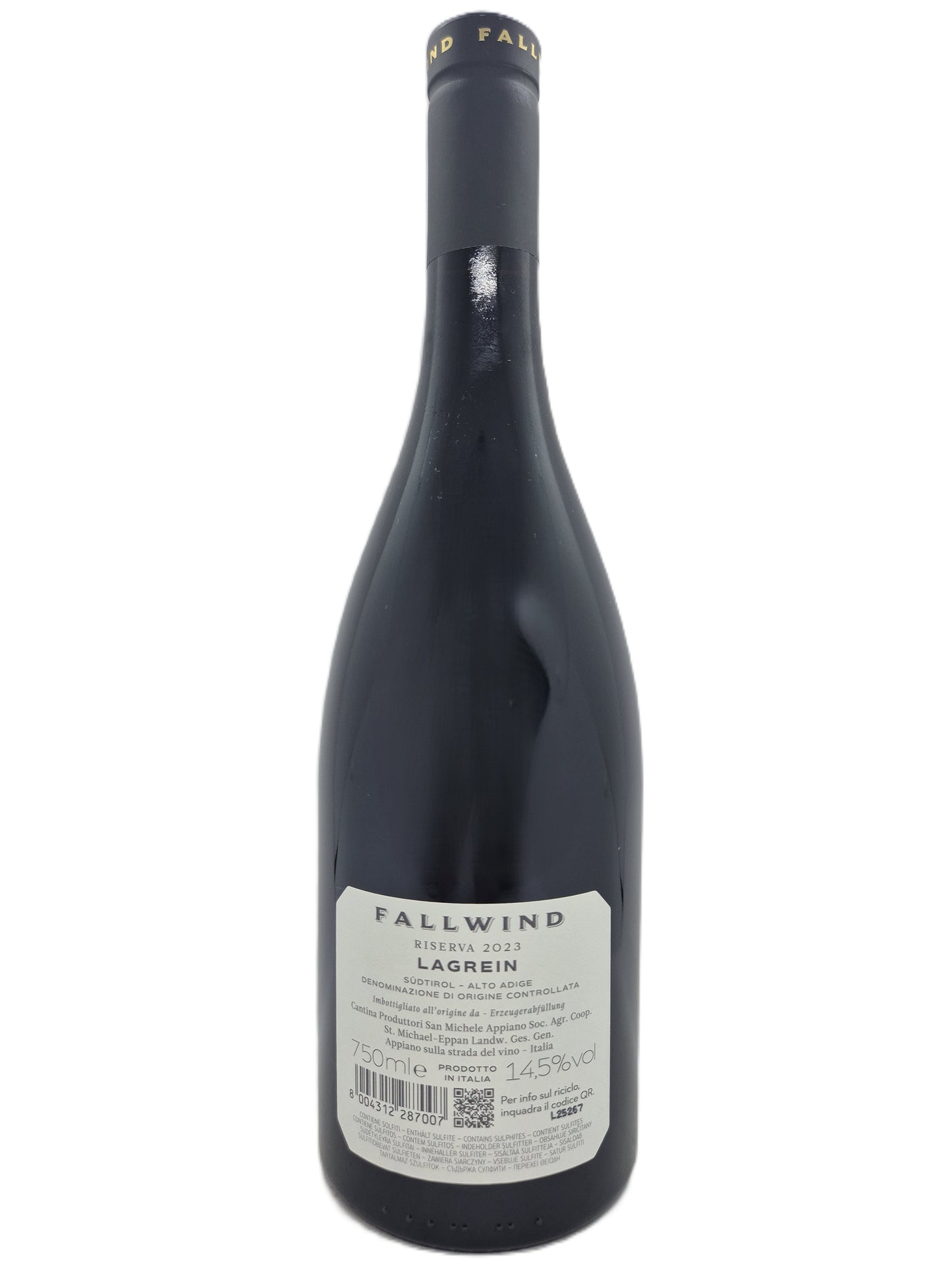 Alto Adige doc 2023 Lagrein riserva Fallwind St. Michael - Eppan Cantina
