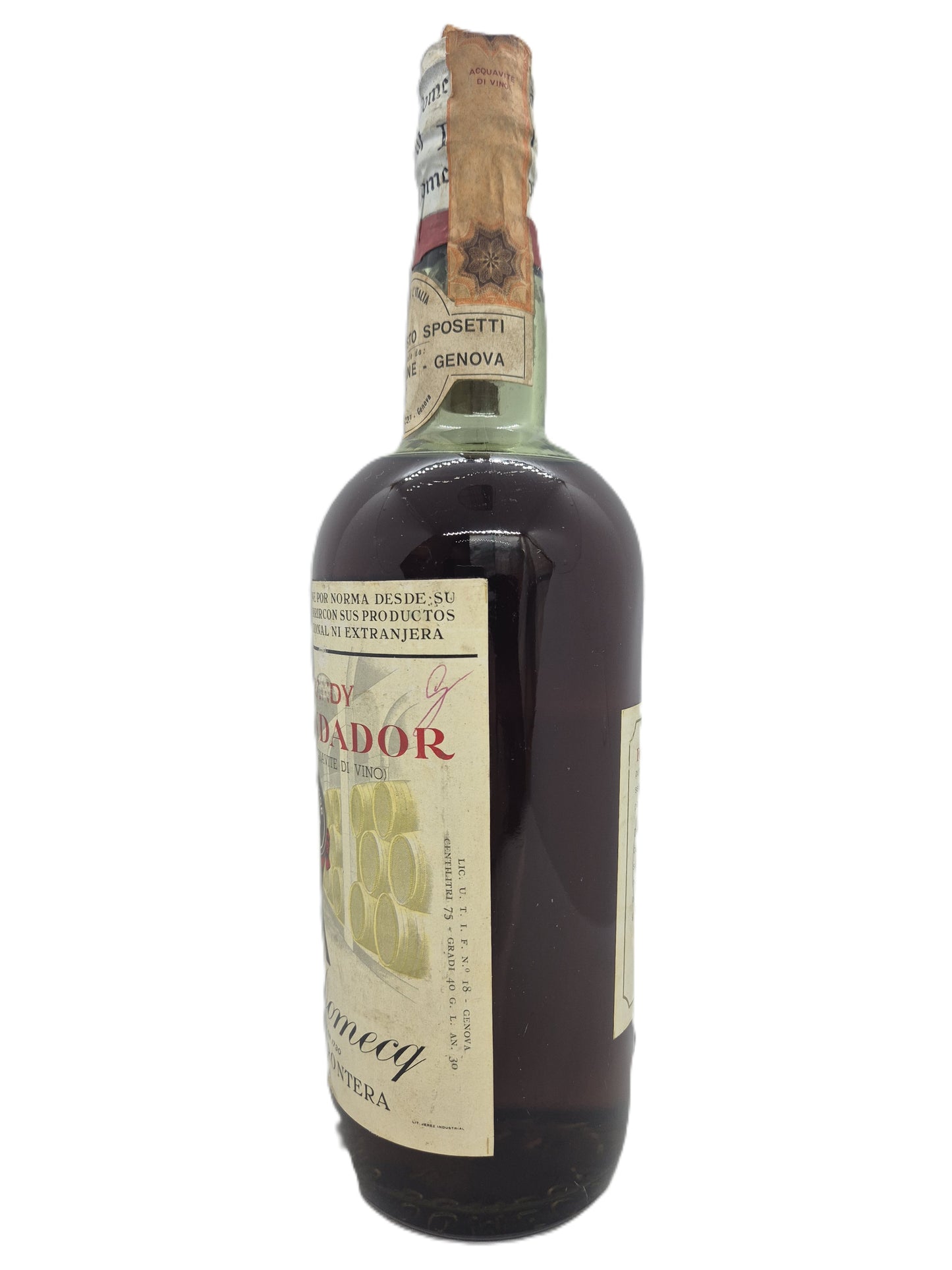 Fundador brandy Jerez de la Frontera Pedro Domecq 75 Cl. 40%