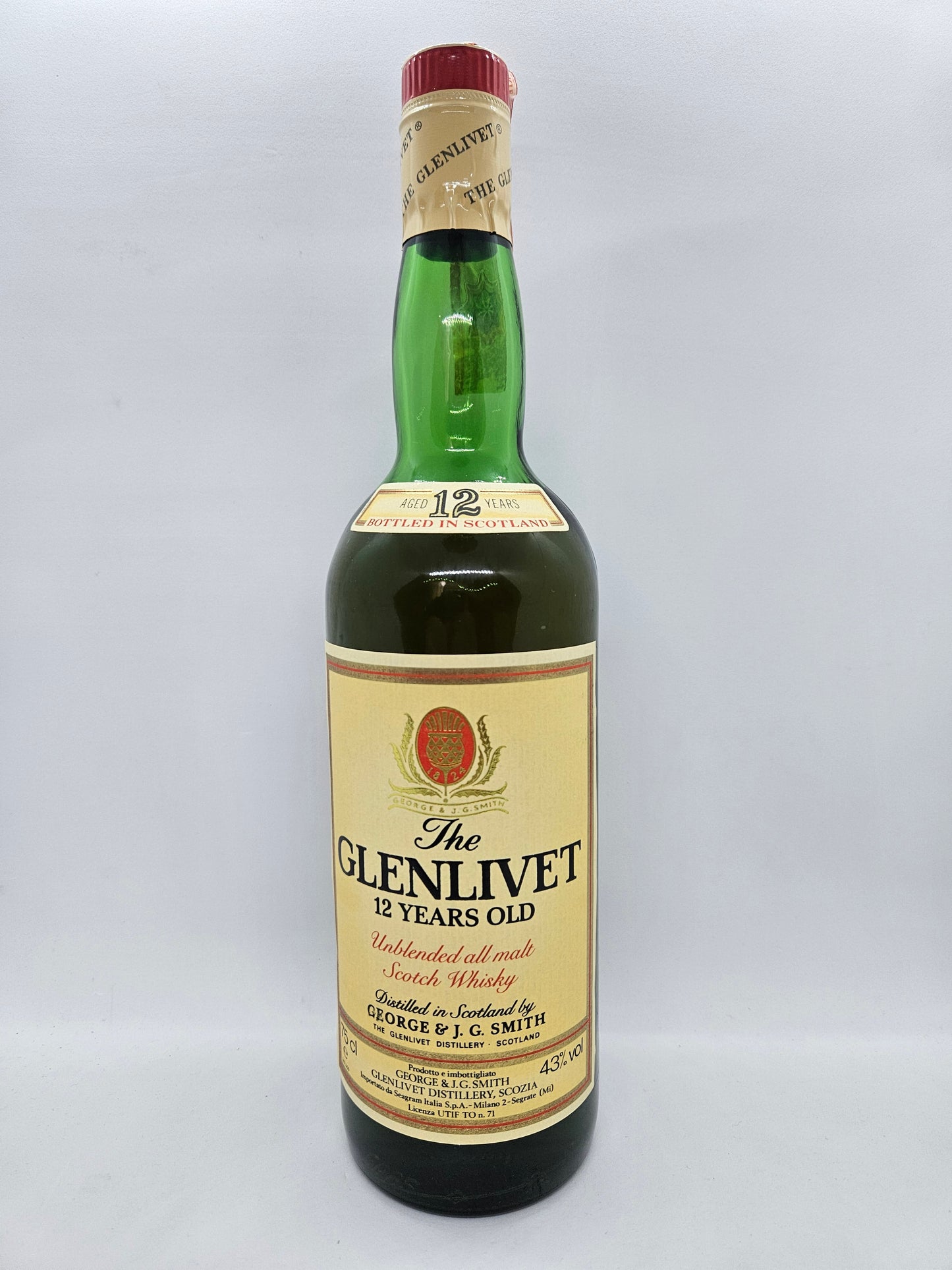 The Glenlivet 12 years old Unblended all Malt Scotch Whisky Turnberry