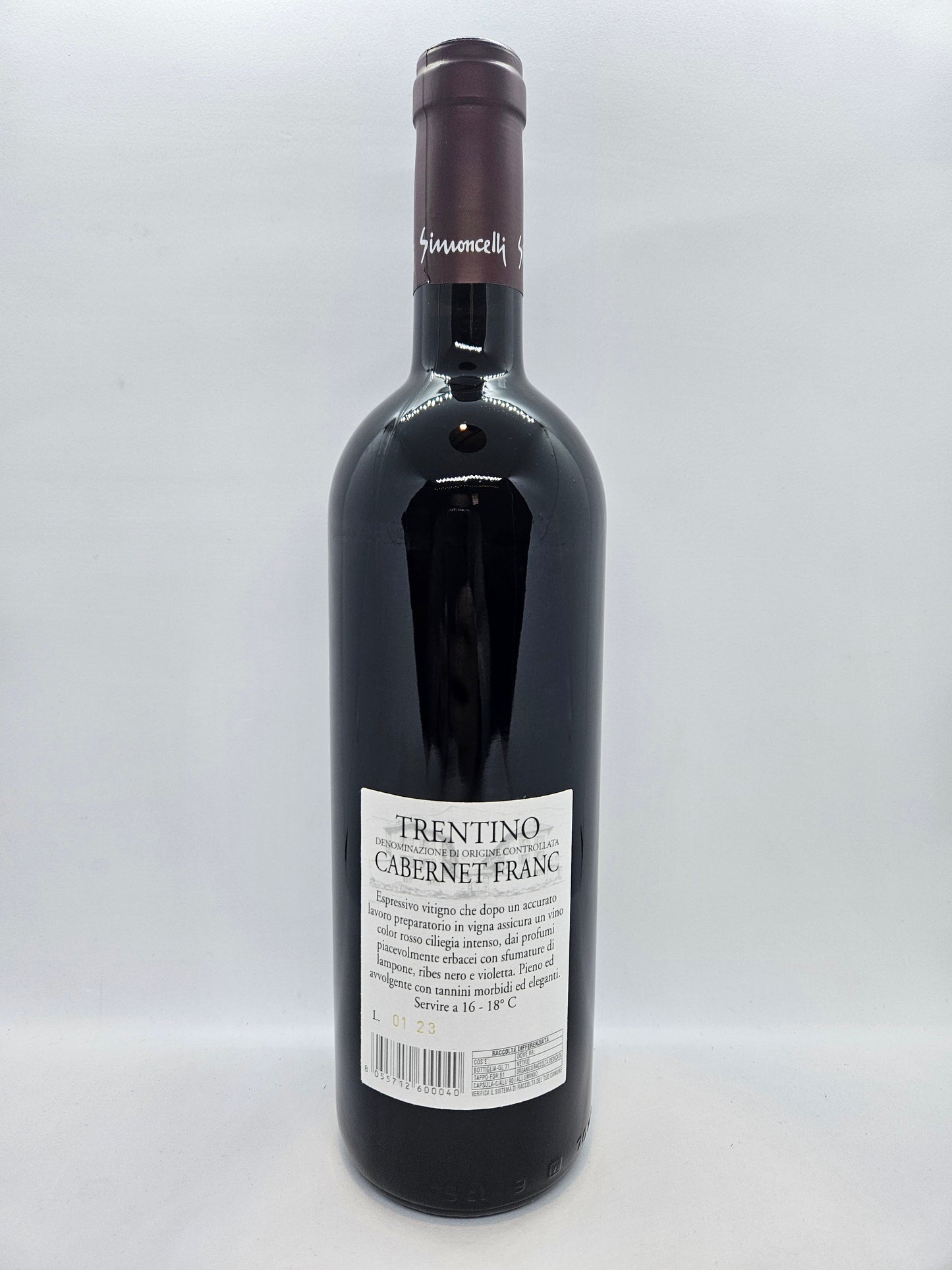 Cabernet Franc doc 2021 Armando Simoncelli Trentino
