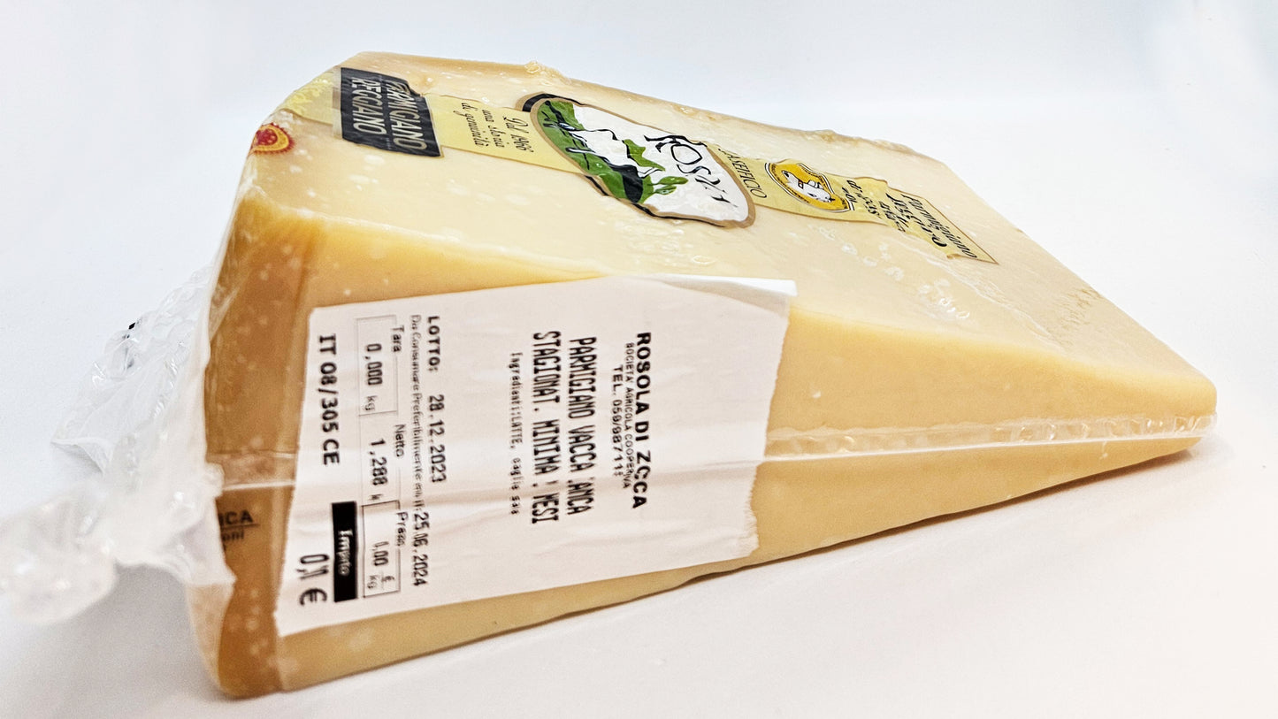 Parmigiano Reggiano Vacca Bianca 22 mesi Caseificio di Rosola trancio da 1,00 kg