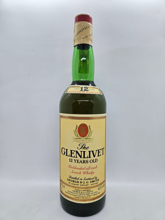 The Glenlivet 12 years o Unblended all Malt Scotch Whisky St. Andrews