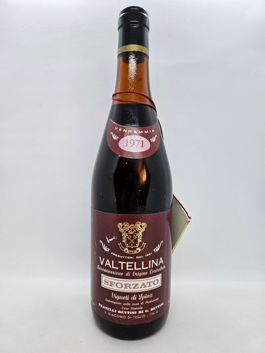 Sforzato Doc 1971 Vigneti di Spina Bettini Valtellina