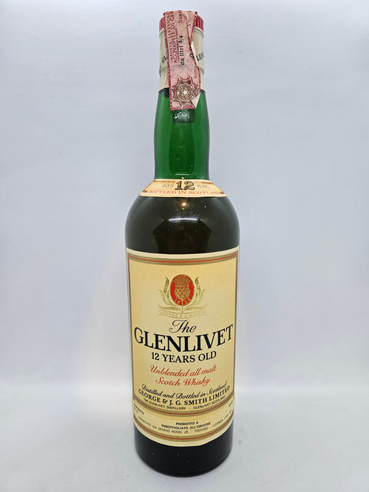 The Glenlivet 12 years old Unblended all Malt Scotch Whisky