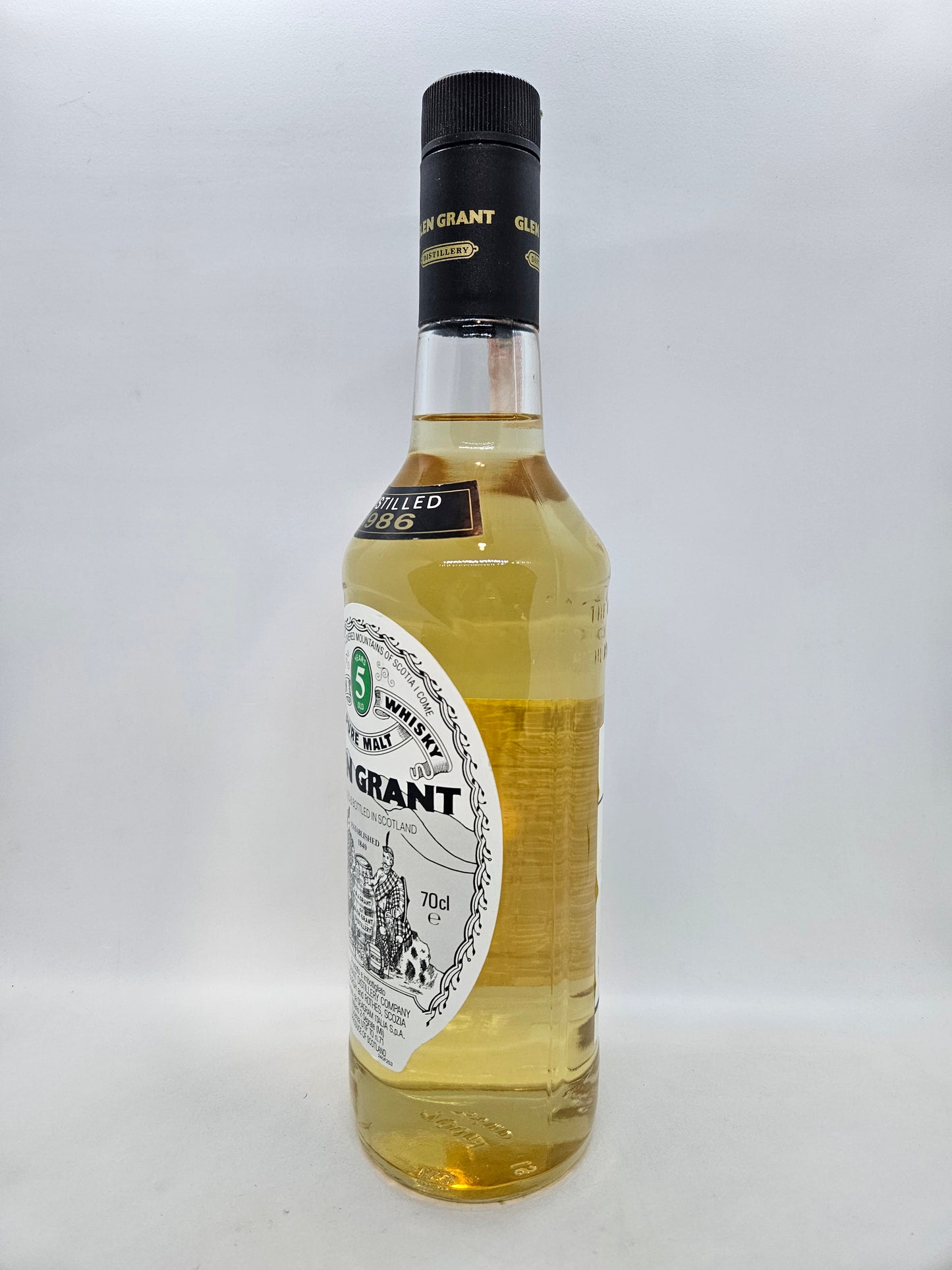 Glen Grant 5 years old 1986 pure malt scotch whisky