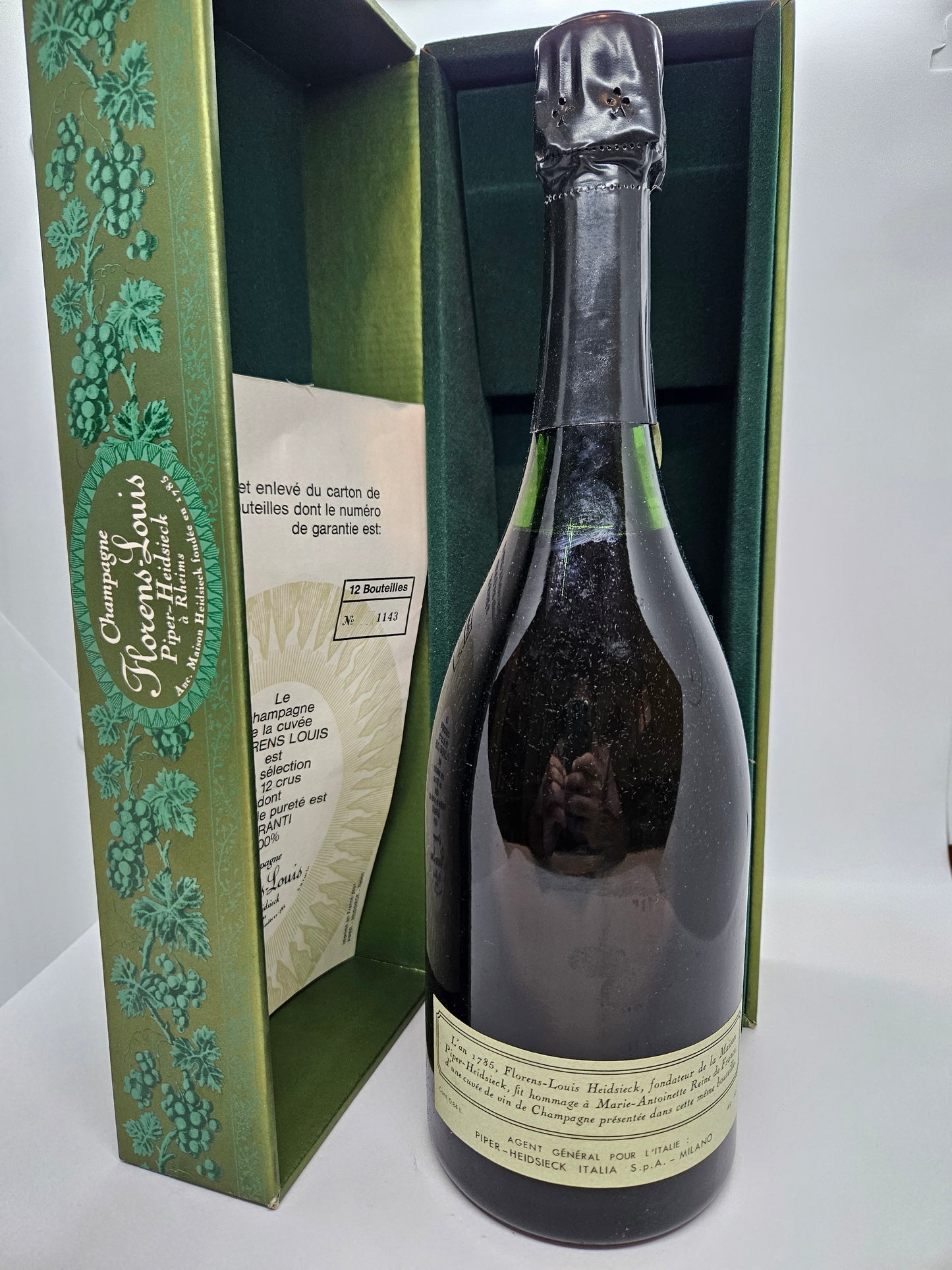 Florens - Louis 1966 Champagne Piper - Heidsiek con box e certificato