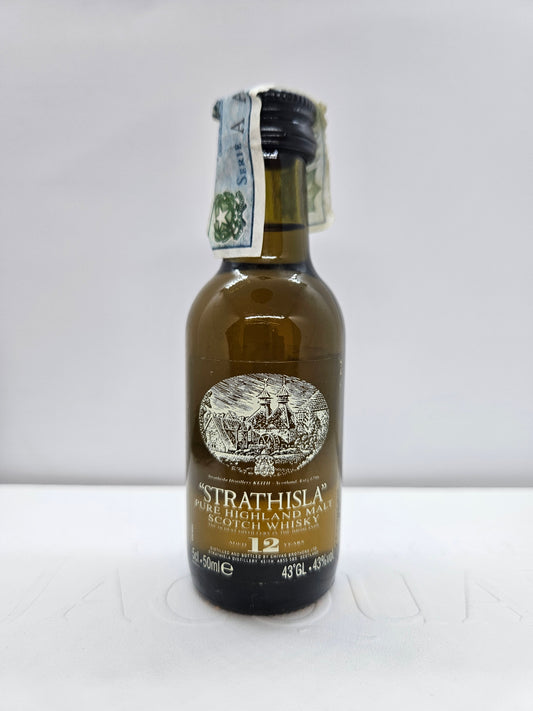Strathisla 12 years old pure Highland malt scotch whisky miniature