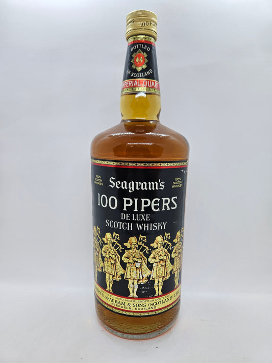 Imperial quarter 100 Pipers de luxe scotch whisky