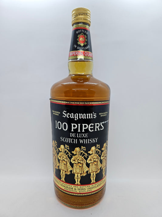 Imperial quarter 100 Pipers de luxe scotch whisky