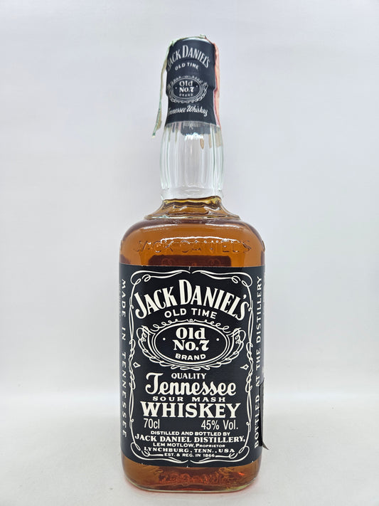 Jack Daniel's Old No. 7 Tennessee sour mash whiskey 1989