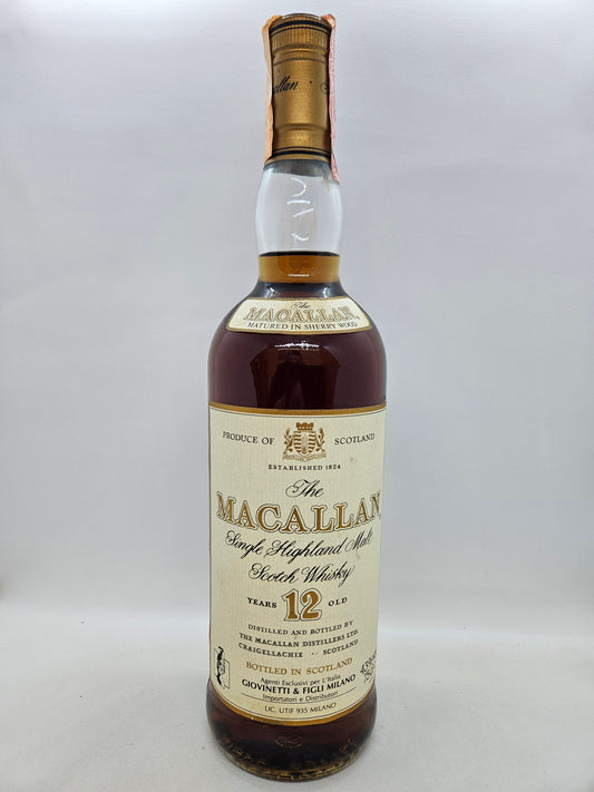 The Macallan 12 years old single Highland malt scotch whisky
