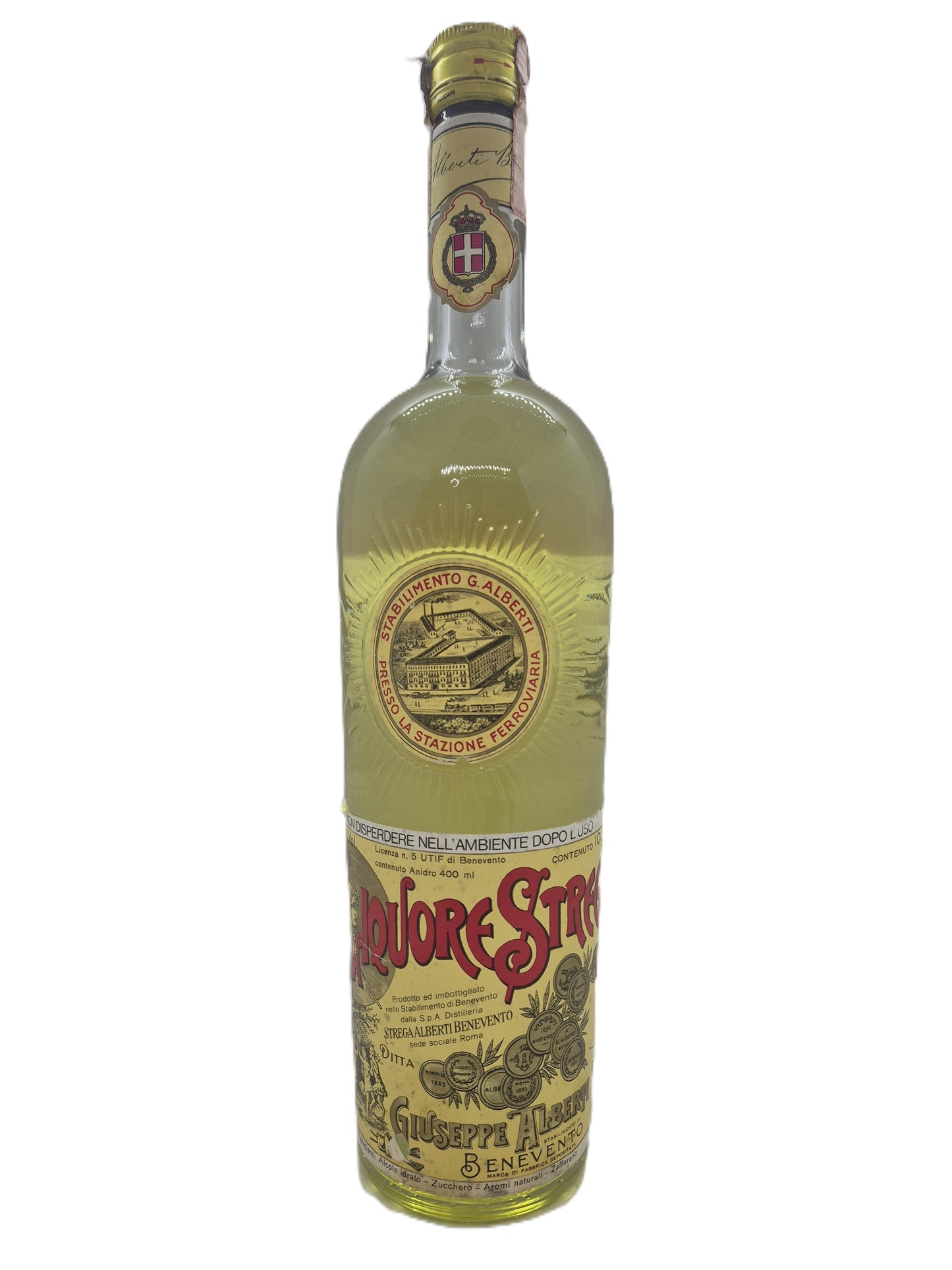 Liquore Strega distilleria Giuseppe Alberti Benevento