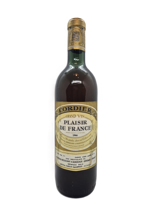Plaisir de France Grand Vin Cordier 1966