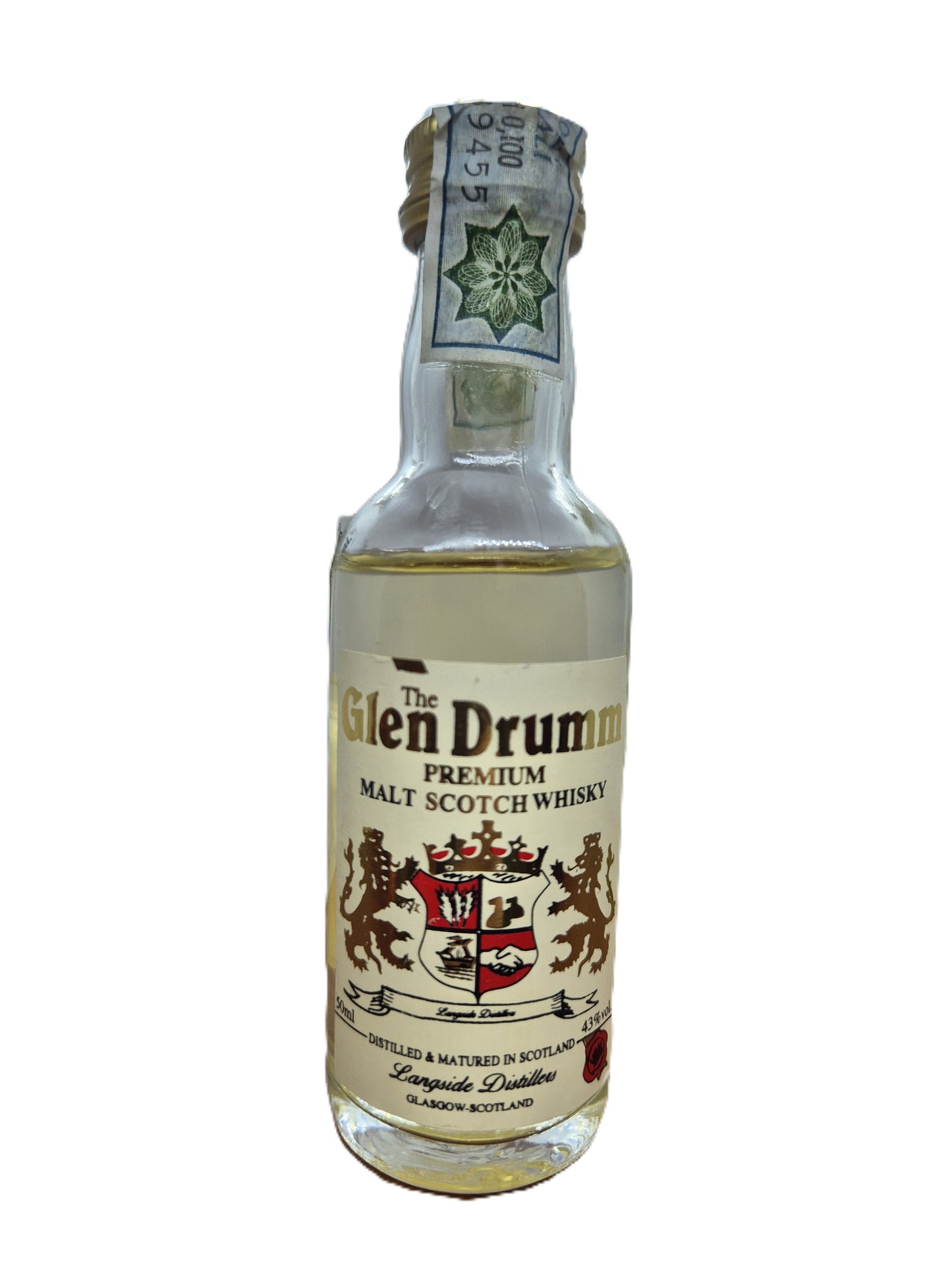 The Glen Drumm premium malt scotch whisky miniature/mignon