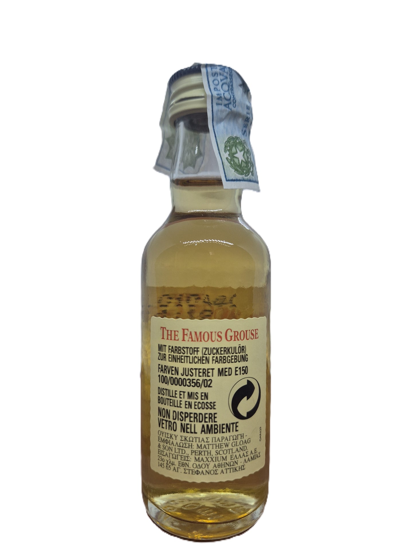 The Famous Grouse Scotch Whisky miniature/mignon