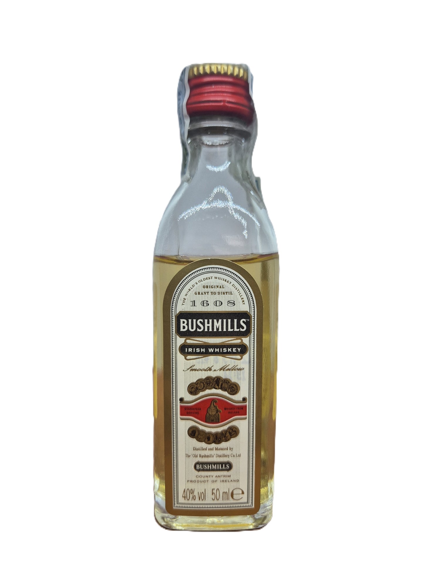 Bushmills blended Irish Whiskey miniature/mignon