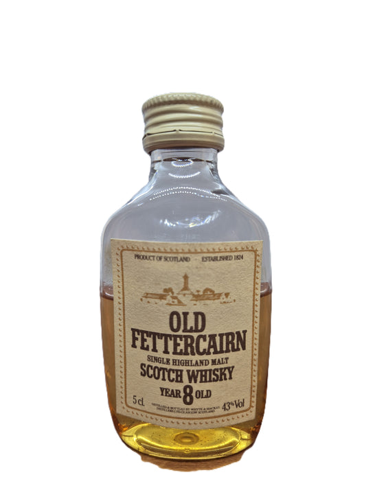 Old Fettercairn 8 years old single malt scotch whisky miniature/mignon