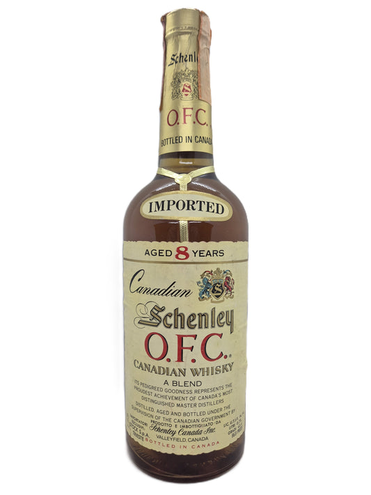O.F.C. Schenley aged 8 years canadian whisky