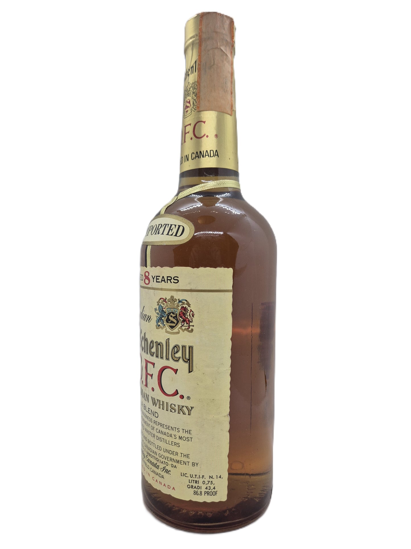 O.F.C. Schenley aged 8 years canadian whisky