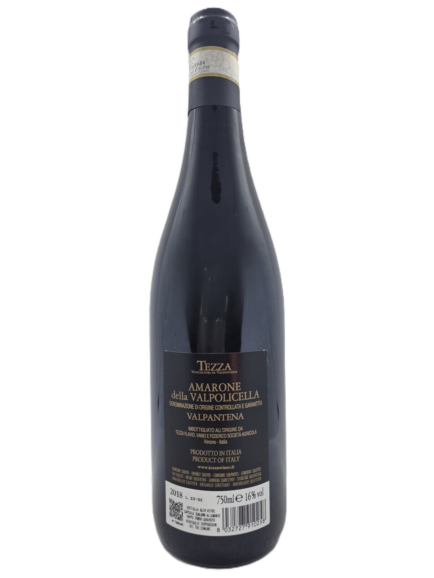 Amarone della Valpolicella docg 2018 "Valpantena" Tezza