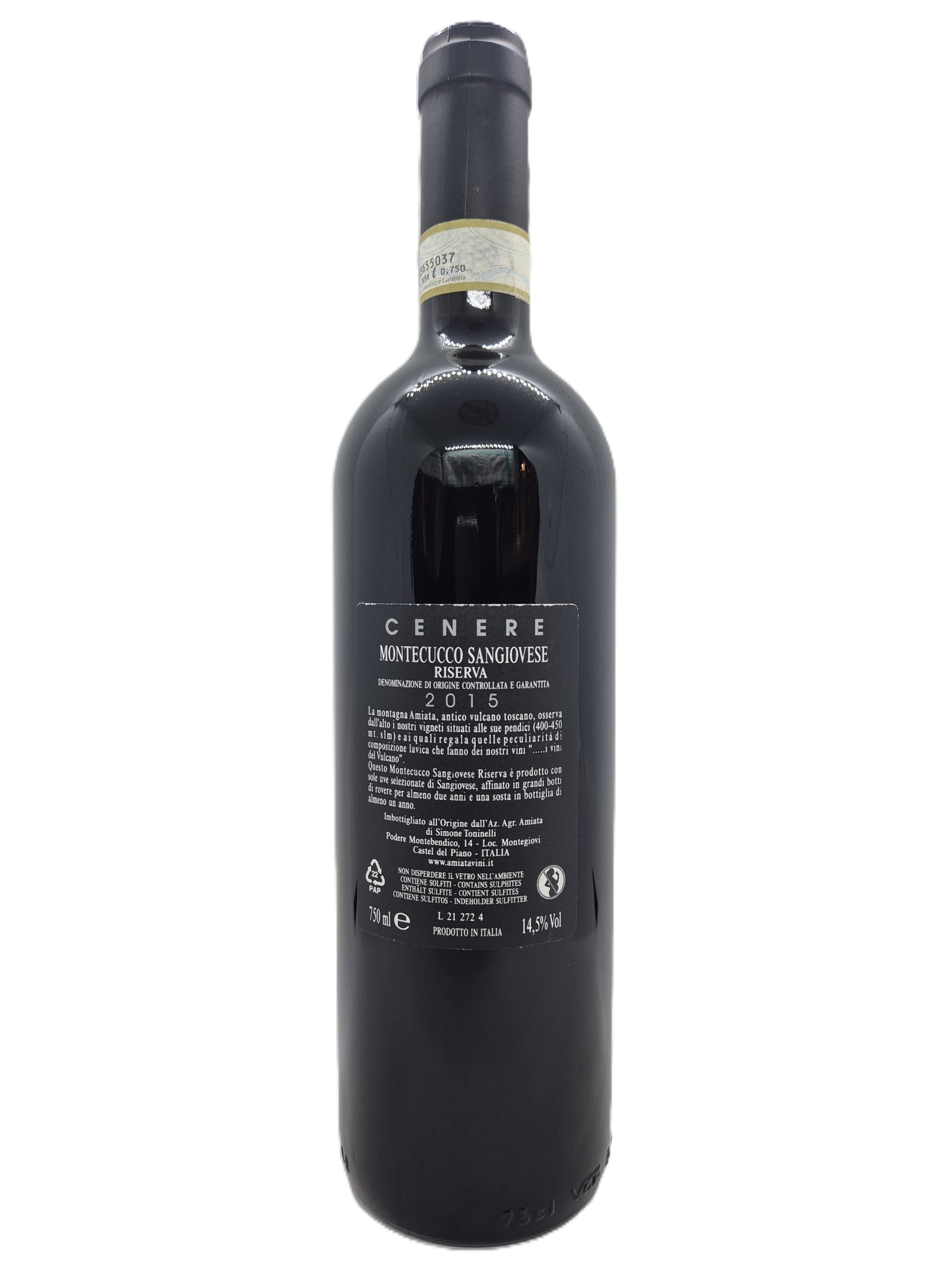 Montecucco Sangiovese Riserva docg 2015 "Cenere" Amiata