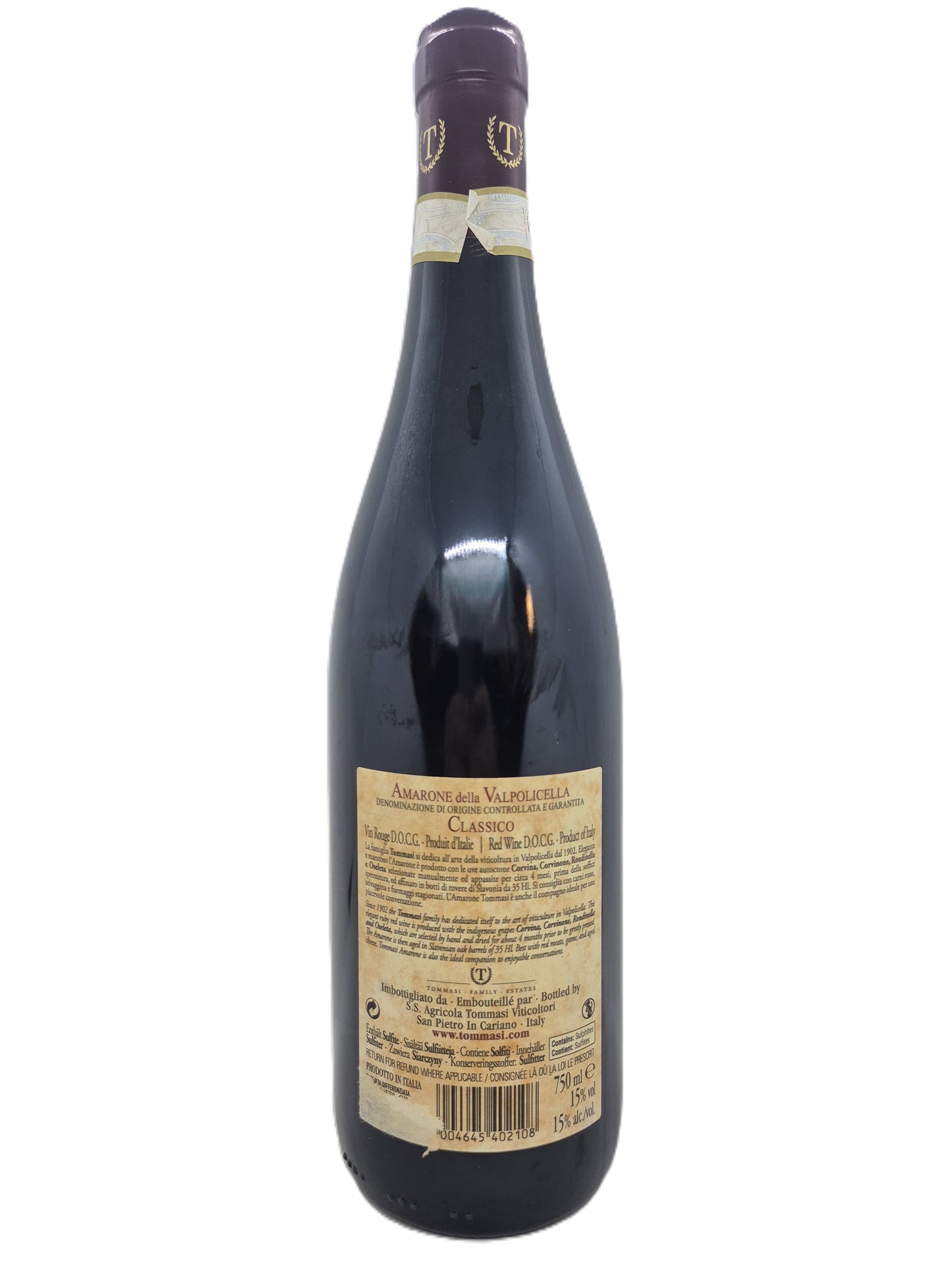 Amarone della Valpolicella docg 2018 Tommasi