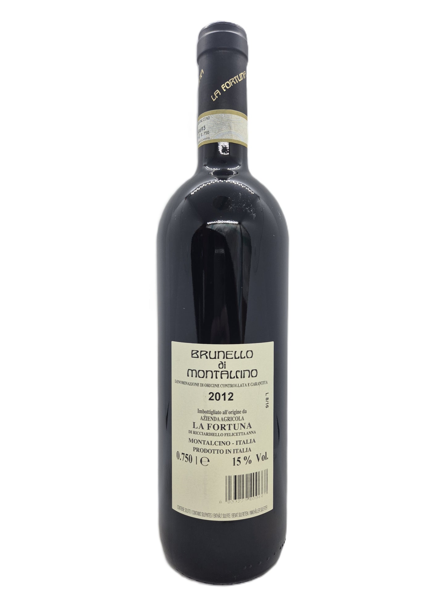 Brunello di Montalcino docg 2012 La Fortuna
