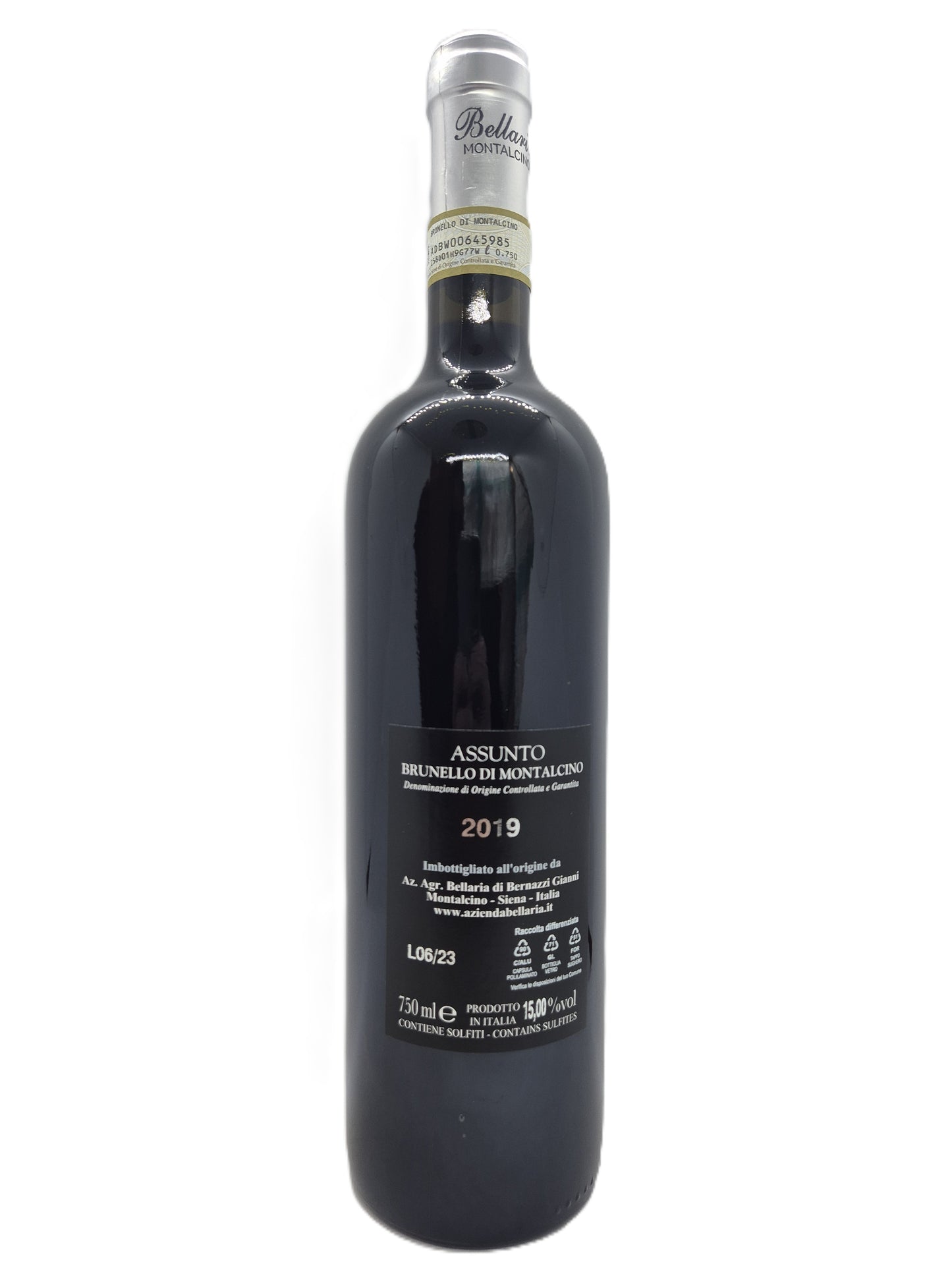 Brunello di Montalcino docg 2019 "Assunto" Bellaria