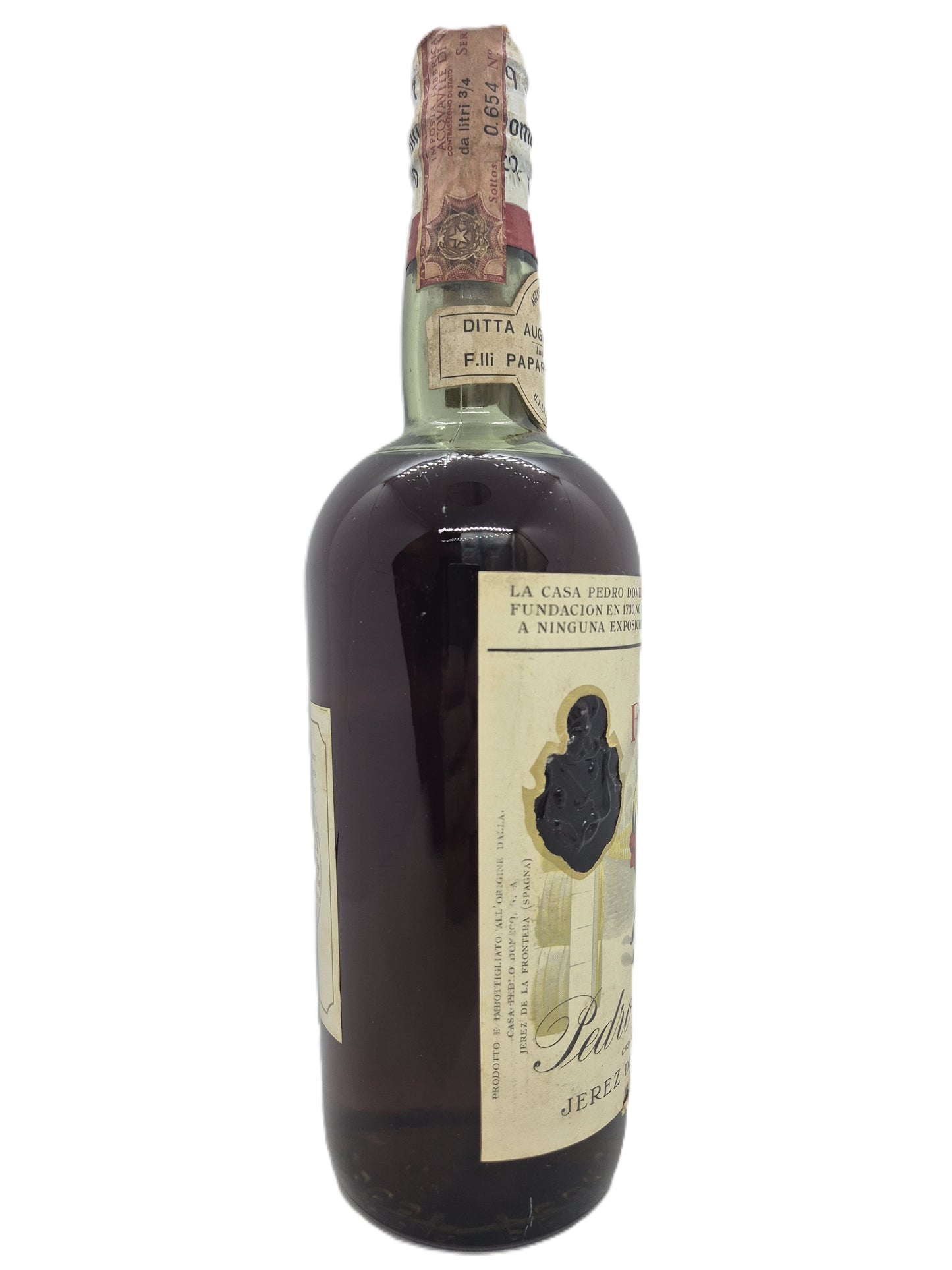 Fundador brandy Jerez de la Frontera Pedro Domecq 75 Cl. 40%