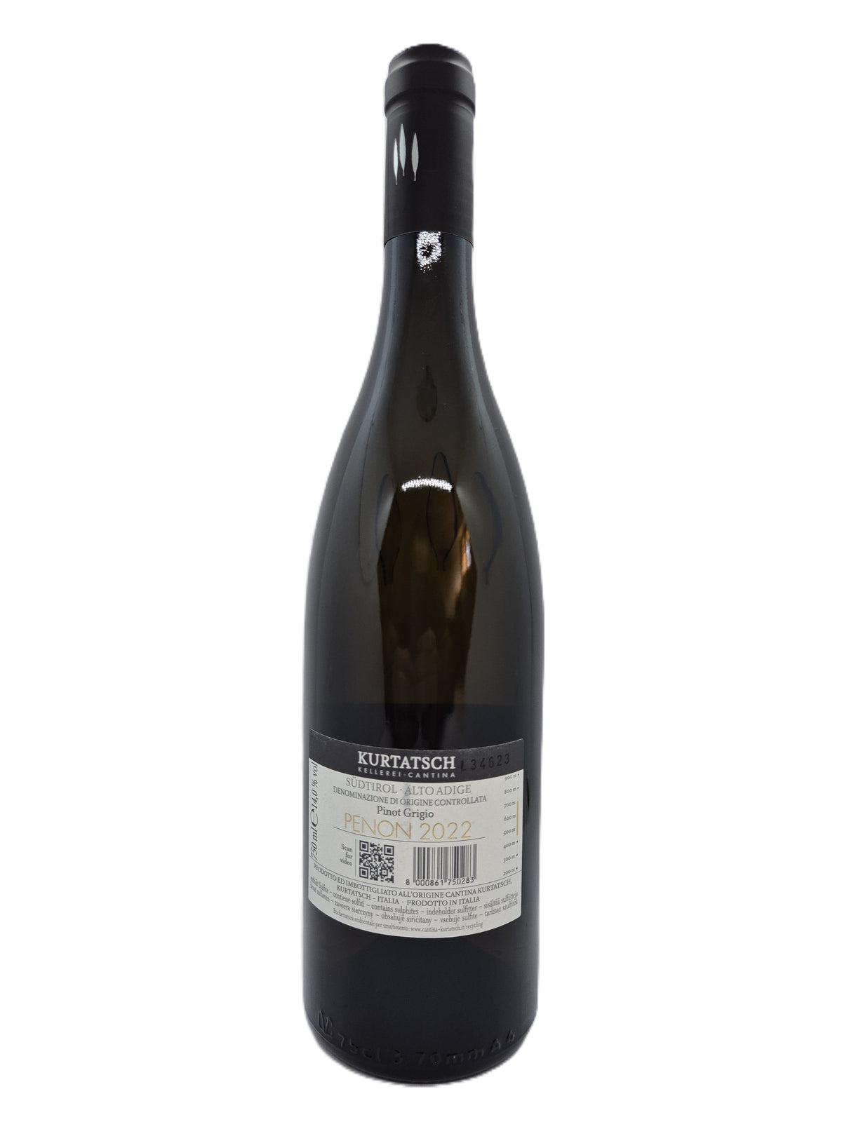 Penon Sudtirol Alto Adige Doc Pinot Grigio 2022 Kurtatsch Kellerei cantina