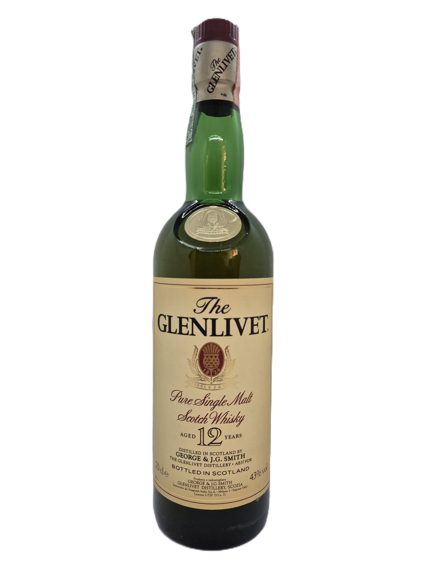 The Glenlivet aged 12 years pure single Malt Scotch Whisky