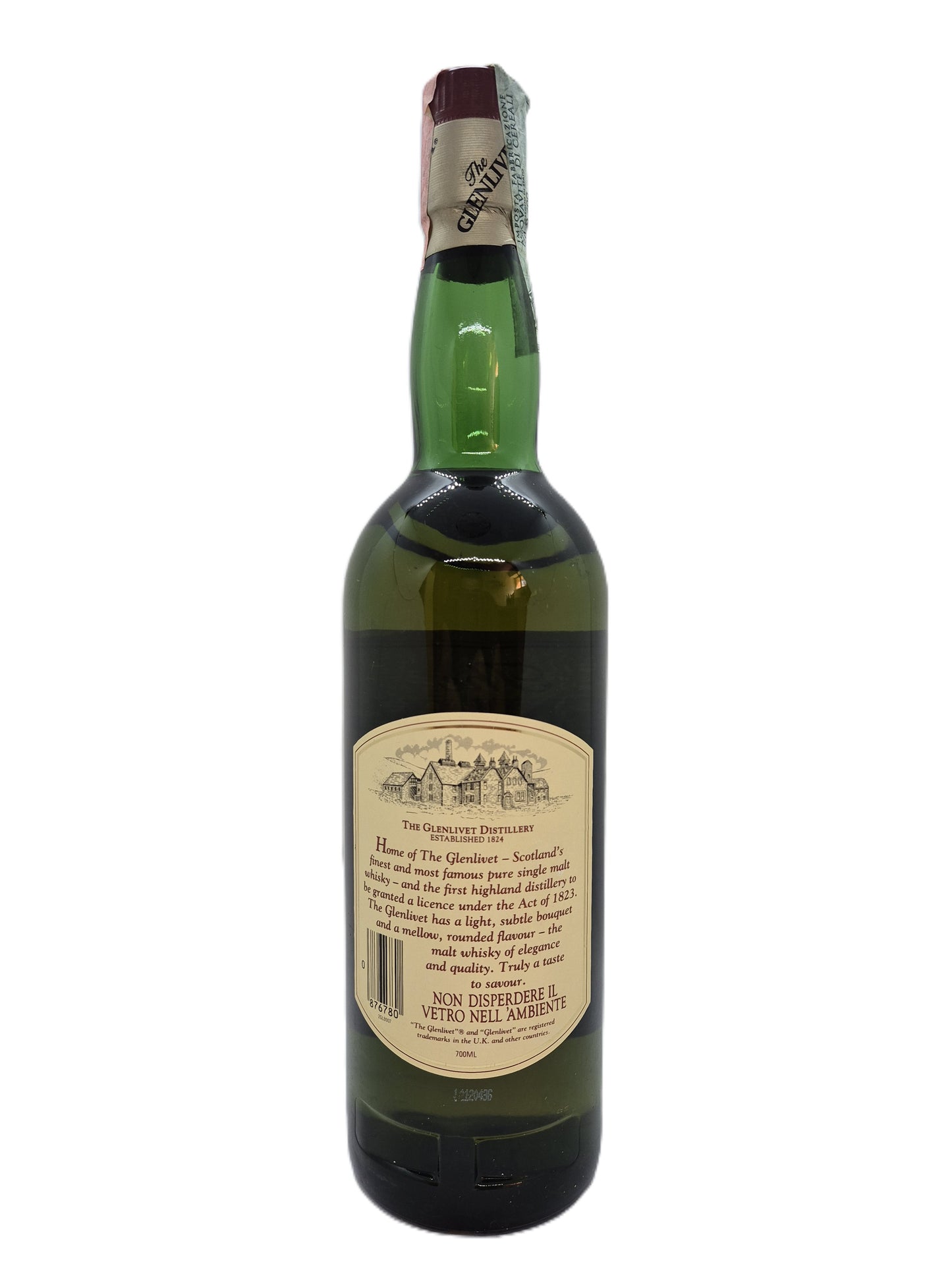 The Glenlivet aged 12 years pure single Malt Scotch Whisky