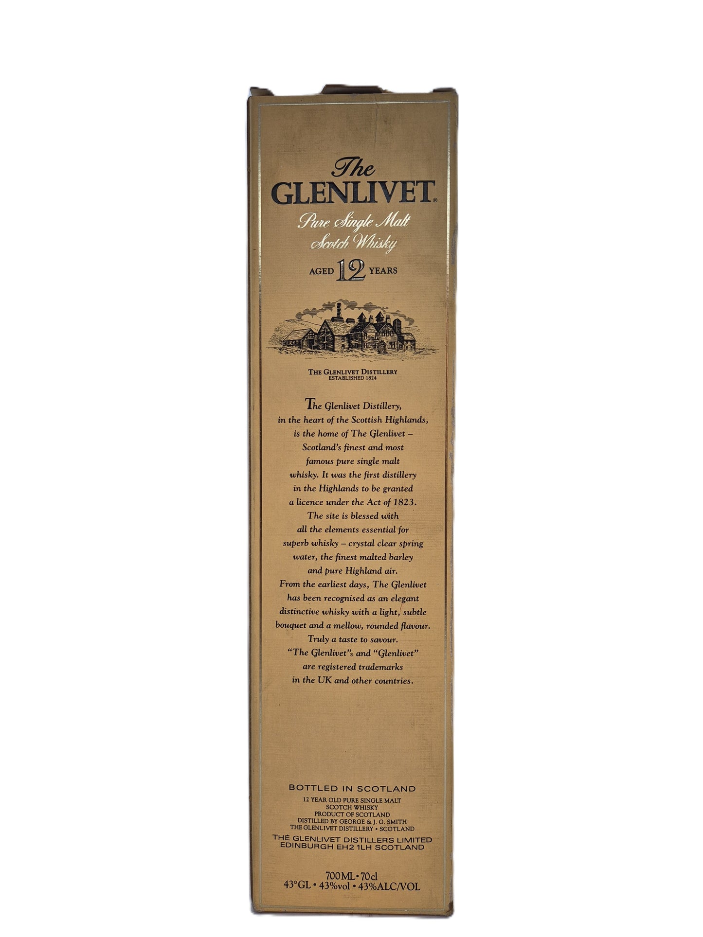 The Glenlivet aged 12 years pure single Malt Scotch Whisky
