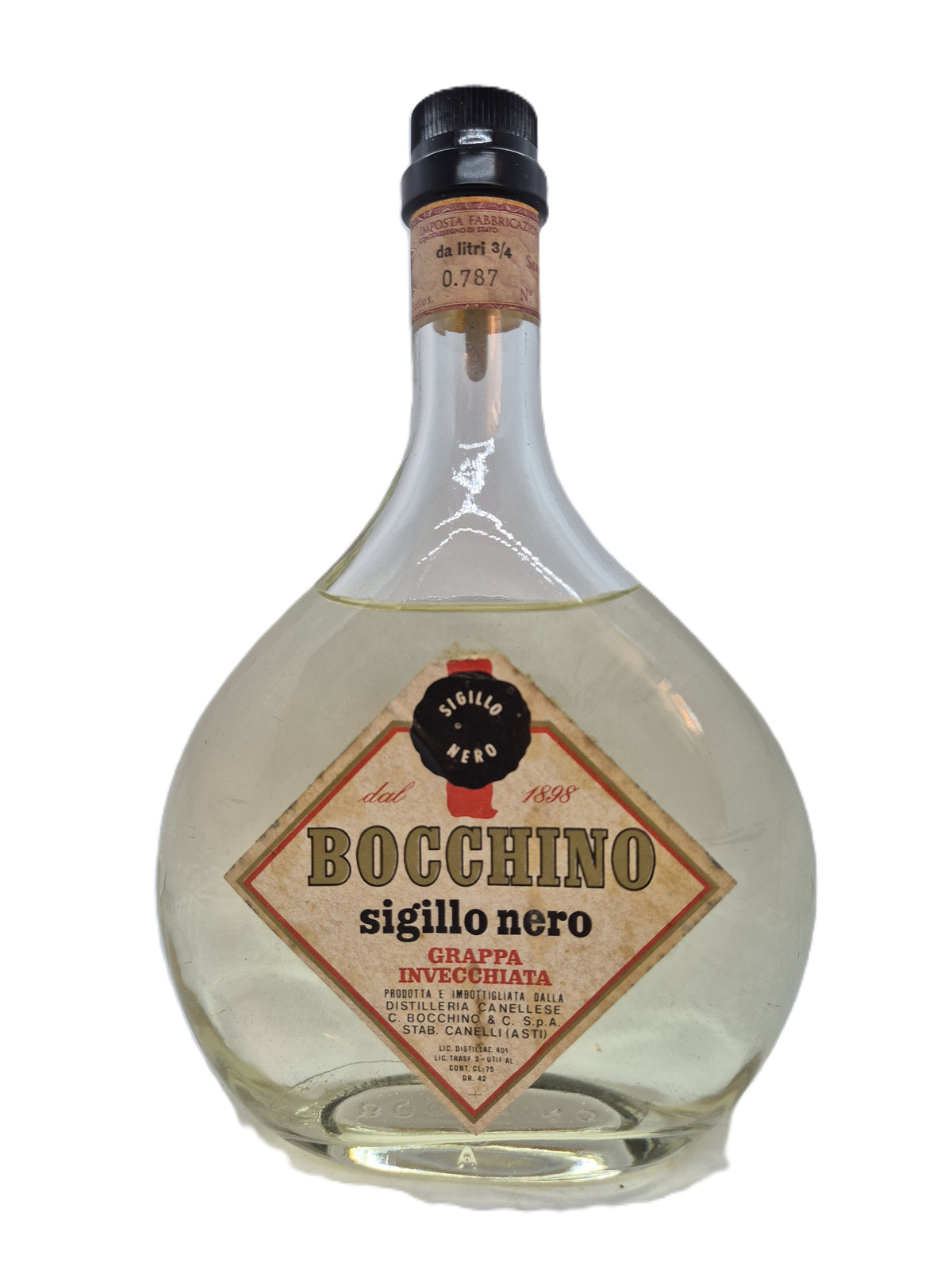 Grappa invecchiata Sigillo Nero Bocchino