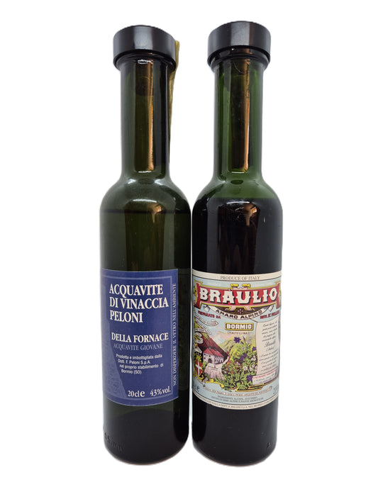 Braulio Liquore e Acquavite di vinaccia Peloni