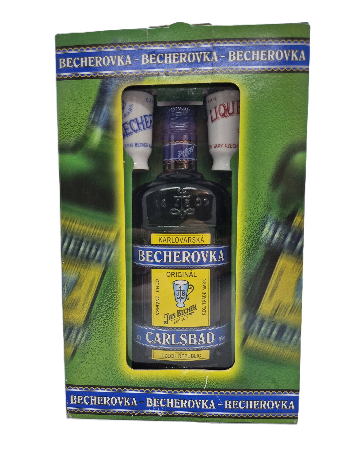 Becherovka Karlovarska Original Jan Becher con scatola