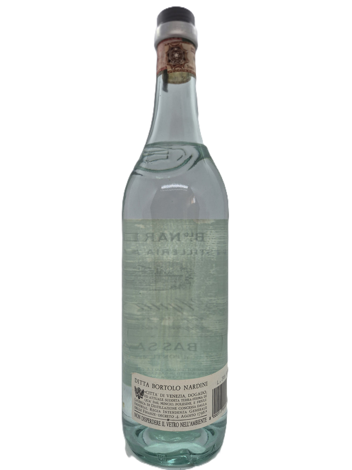 Acquavite di pura vinaccia doppia rettificata Nardini