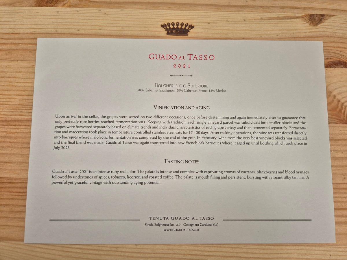 Guado al Tasso 2021 Bolgheri Superiore Antinori